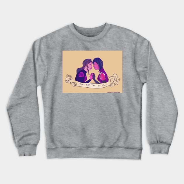 Femslash February - Korrasami Crewneck Sweatshirt by georgiagoddard